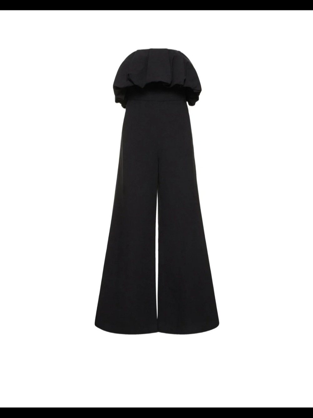 SIMKHAI Strapless Wide-Leg Jumpsuit in Black